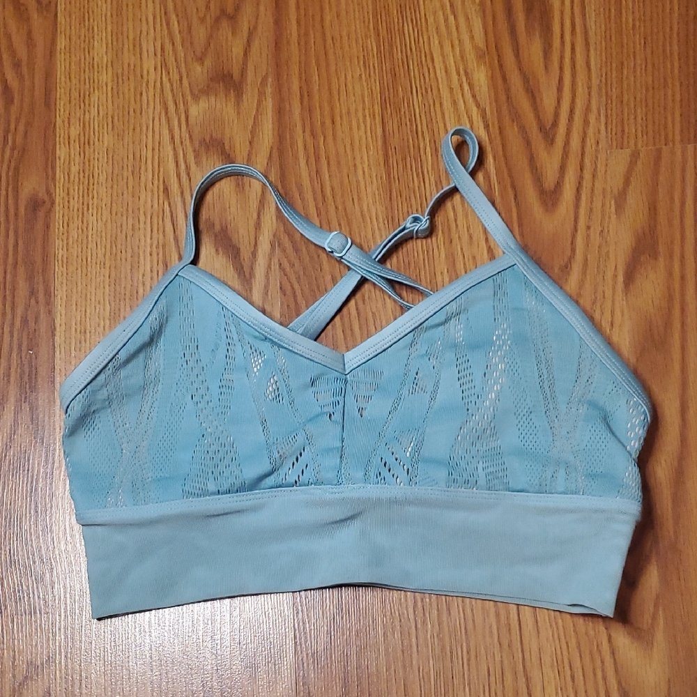 ALO Yoga Blue Mesh Bralette